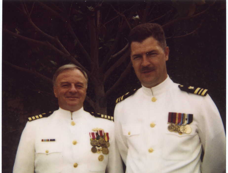 Captain Givens and Lt. Commander Champenois