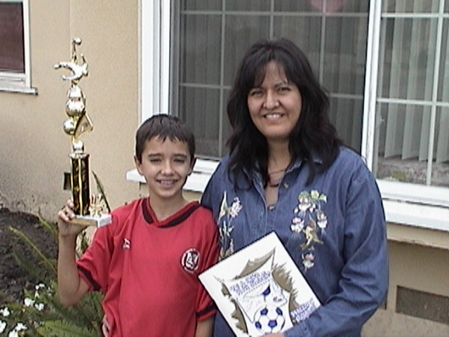 Michael Western with his mother, Armida Champenois