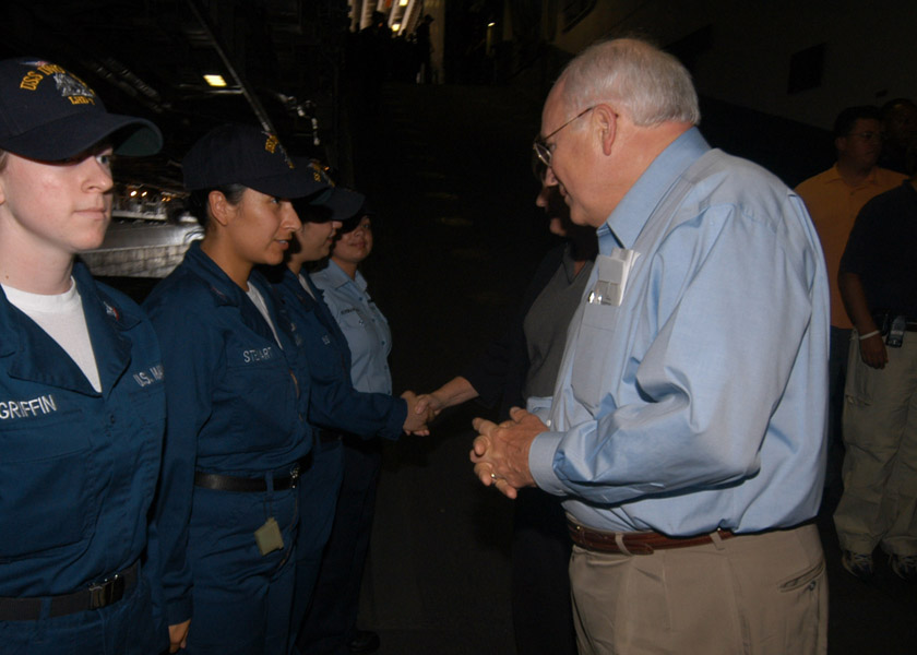 PO2 Jennifer Stewart meeting Vice President Cheney